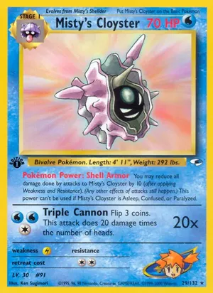 Misty's Cloyster - Ken Sugimori