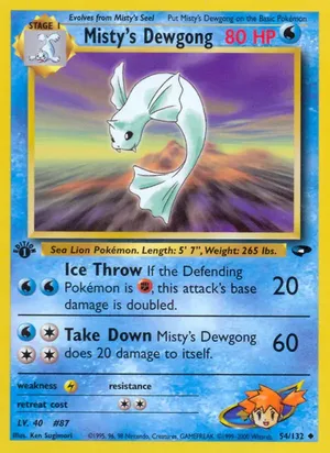 Misty's Dewgong - Ken Sugimori