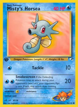 Misty's Horsea - Ken Sugimori
