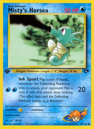 Misty's Horsea - Ken Sugimori