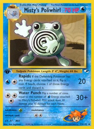 Misty's Poliwhirl - Ken Sugimori