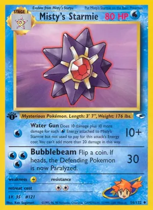 Misty's Starmie - Ken Sugimori