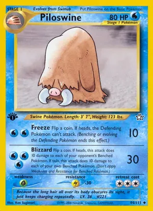 Piloswine - Ken Sugimori