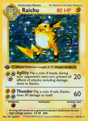 Raichu - Ken Sugimori