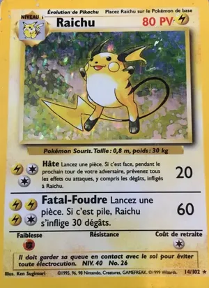 Raichu - Ken Sugimori