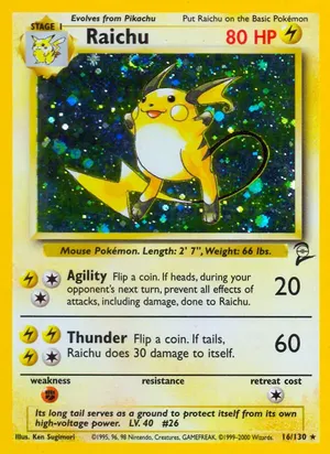 Raichu - Ken Sugimori