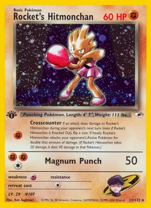 Rocket's Hitmonchan - Ken Sugimori
