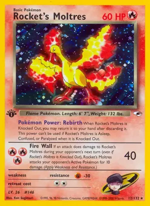 Rocket's Moltres - Ken Sugimori