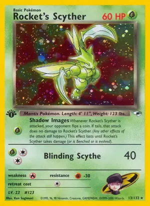 Rocket's Scyther - Ken Sugimori