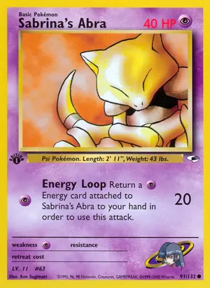 Sabrina's Abra - Ken Sugimori