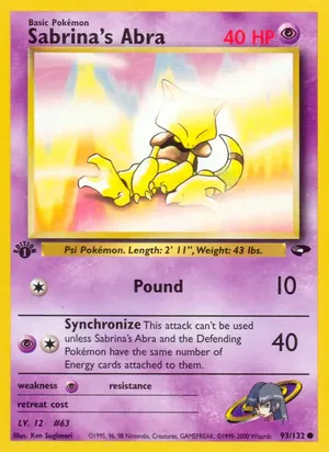 Sabrina's Abra - Ken Sugimori