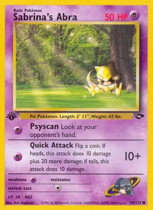 Sabrina's Abra - Ken Sugimori