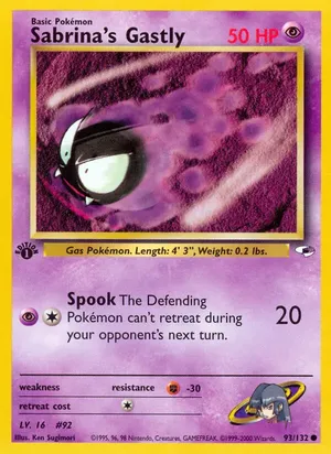 Sabrina's Gastly - Ken Sugimori