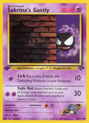 Sabrina's Gastly - Ken Sugimori