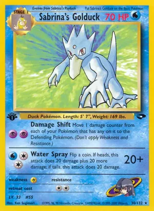 Sabrina's Golduck - Ken Sugimori