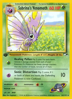Sabrina's Venomoth - Ken Sugimori