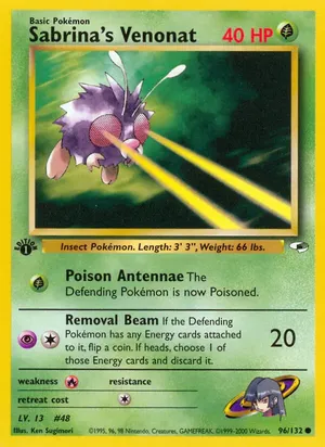 Sabrina's Venonat - Ken Sugimori