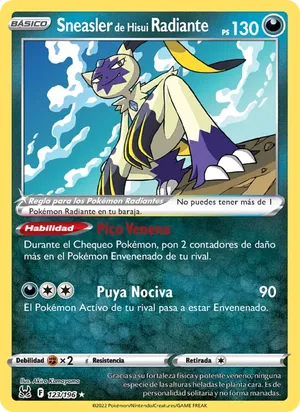 Sneasler de Hisui Radiante