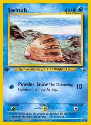 Swinub - Ken Sugimori
