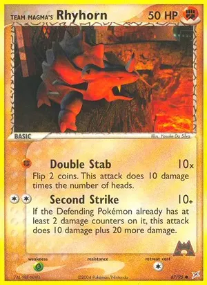 Team Magma's Rhyhorn image