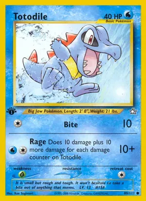 Totodile - Ken Sugimori