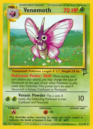 Venomoth - Ken Sugimori