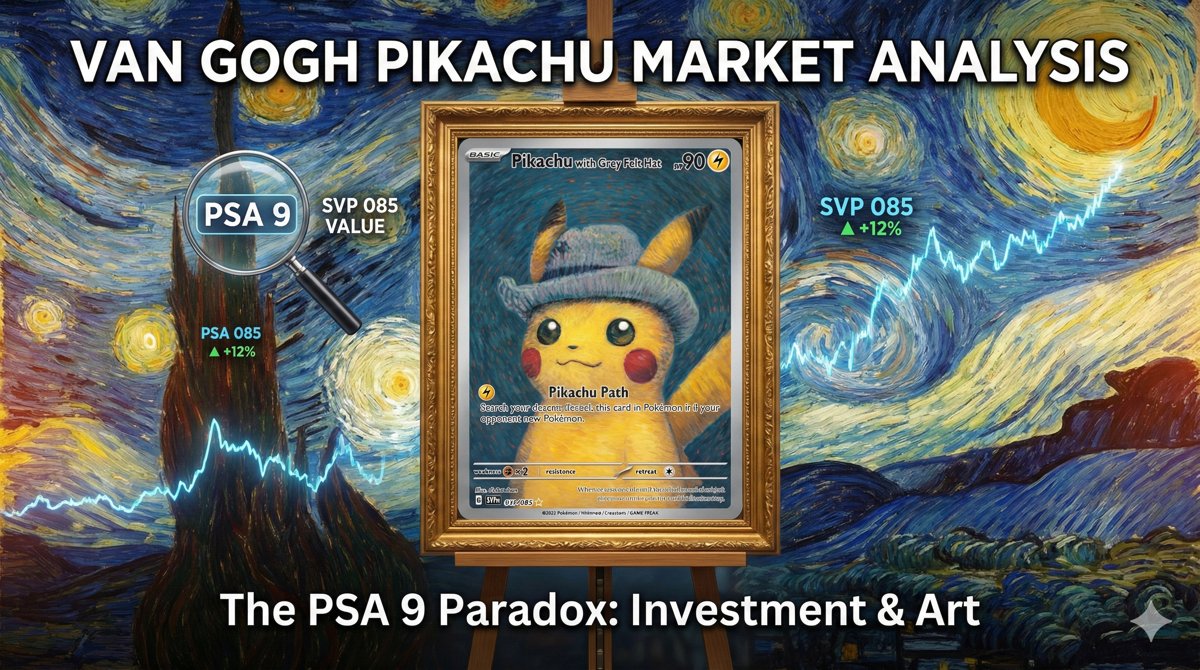 Imagen de portada del artículo: Pikachu Van Gogh SVP 085: Análisis de Mercado y la Paradoja del PSA 9