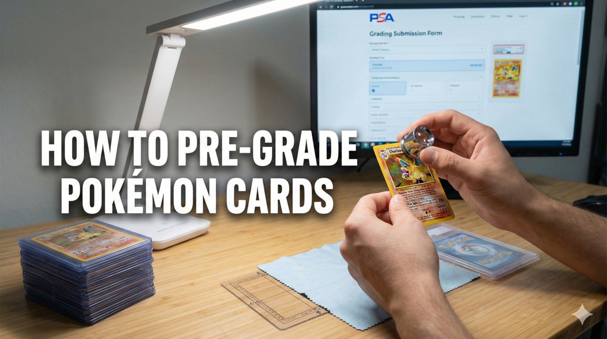 Miniature de l'article : Comment Pré-Grader vos Cartes Pokémon : Économisez avant d'Envoyer