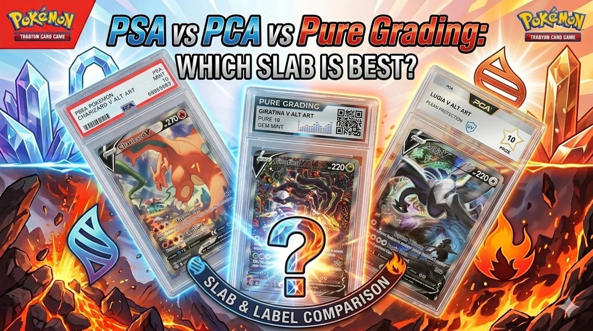 Thumbnail for article: PSA vs PCA label vs Pure Grading: Which Slab is Best?