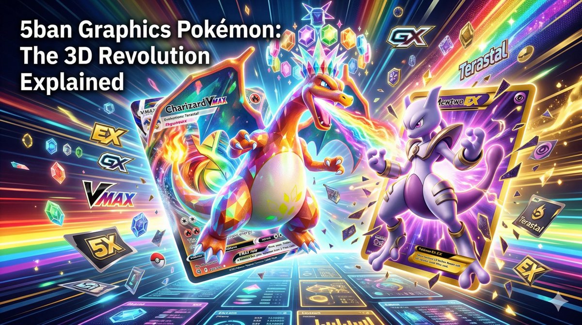 Ilustración para el artículo 5ban Graphics Pokémon: La revolución 3D explicada