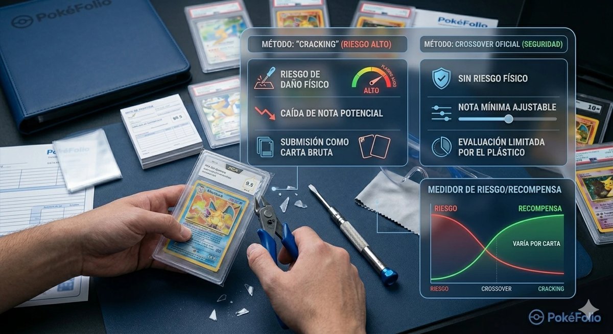 Ilustración para el artículo Cross grading de cartas Pokémon y "Cracking" de slabs: ¿Vale la pena el riesgo?