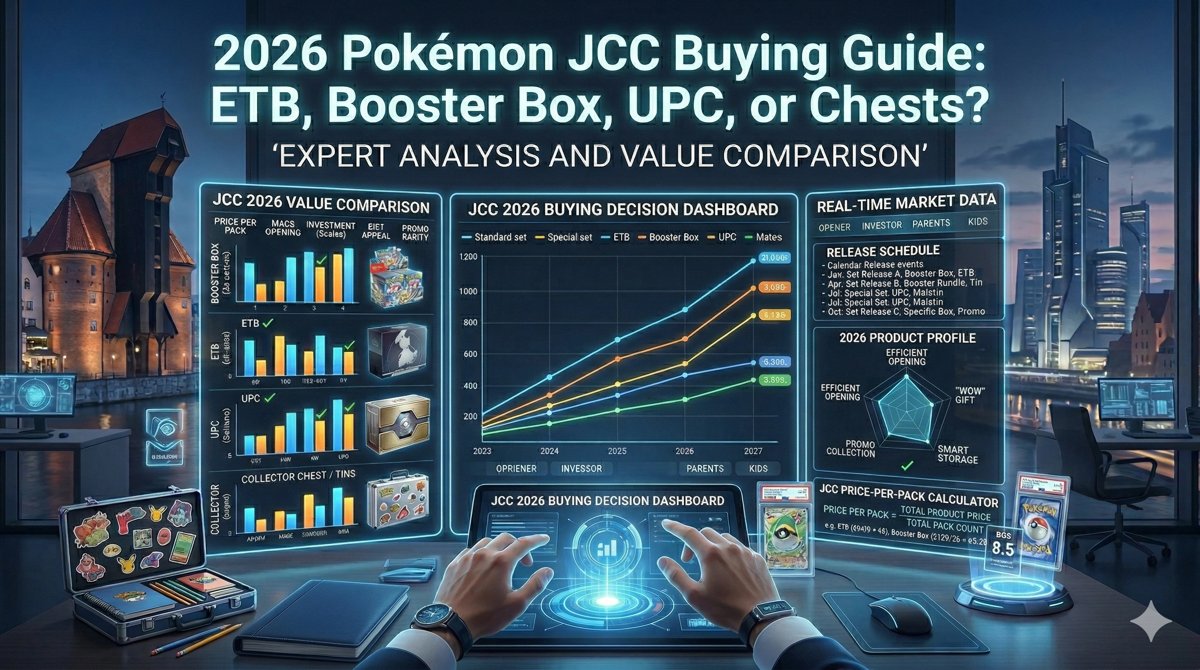 Image de couverture de l'article : Guide d'Achat Pokémon 2026 : ETB, Display, UPC ou Coffrets ?