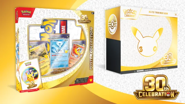 Imagen de portada del artículo: Guía Completa de Lanzamiento de Productos de la Celebración del 30º Aniversario de Pokémon TCG