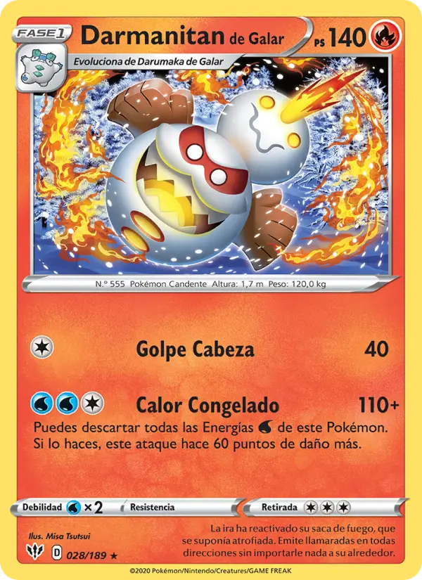 Darmanitan de Galar - Misa Tsutsui