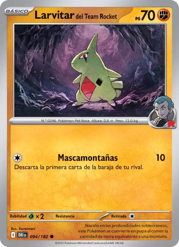 Larvitar del Team Rocket