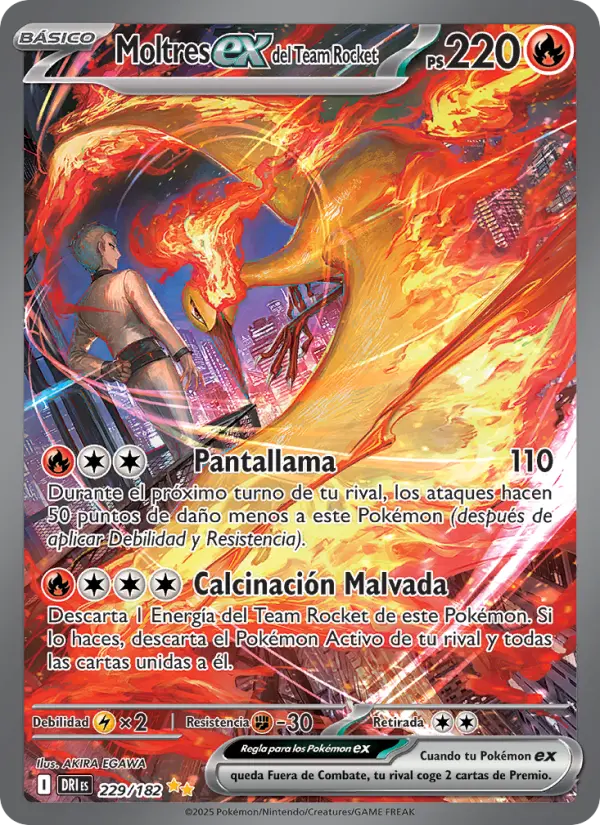 Moltres ex del Team Rocket