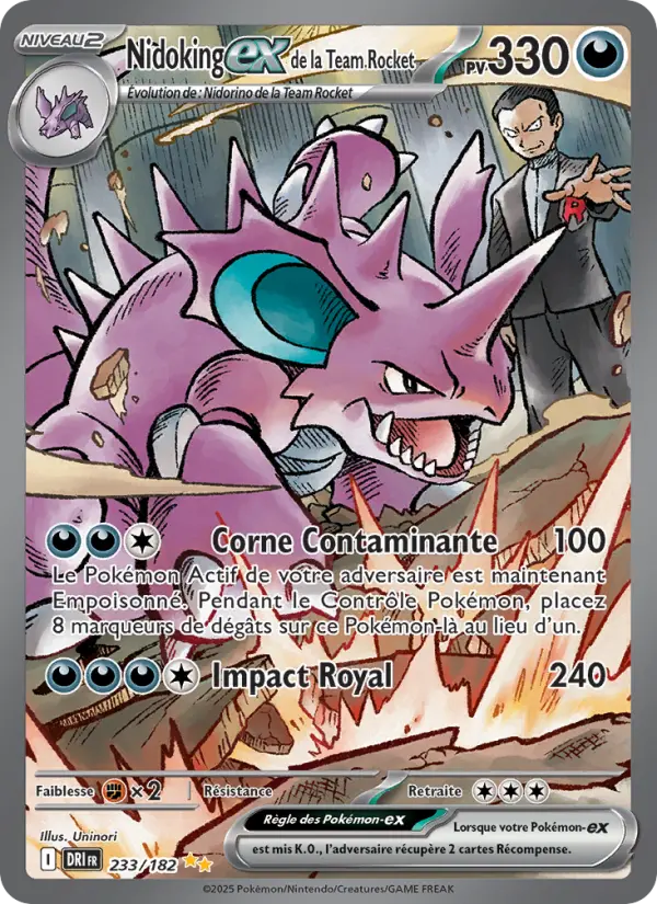 Nidoking-ex de la Team Rocket